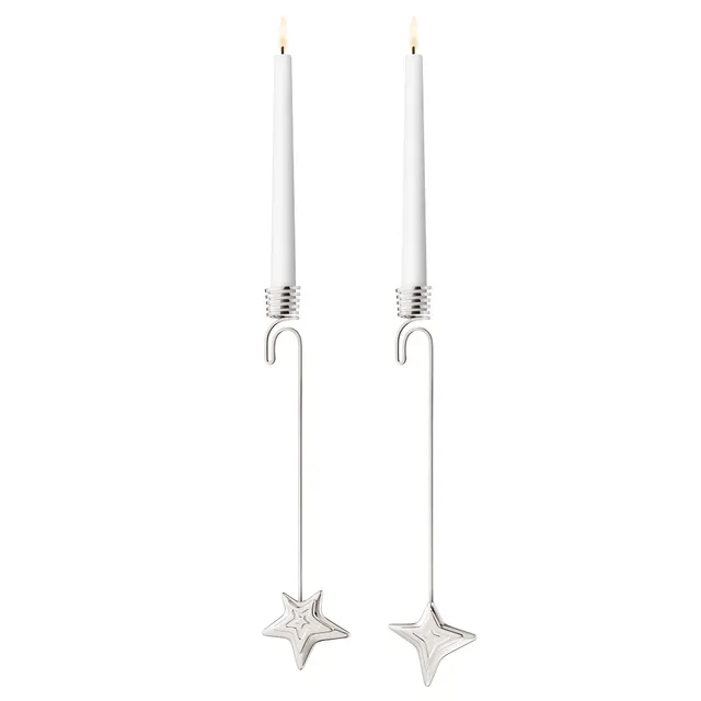 georg-jensen-archive-2021-bougeoirs-toiles-sapin-lot-de-2 image 1