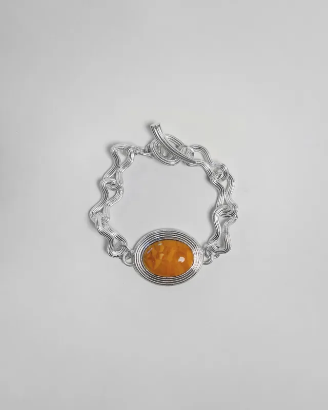 hein-studio-de-la-mer-bracelet-ambre-argent-925-20cm image 1