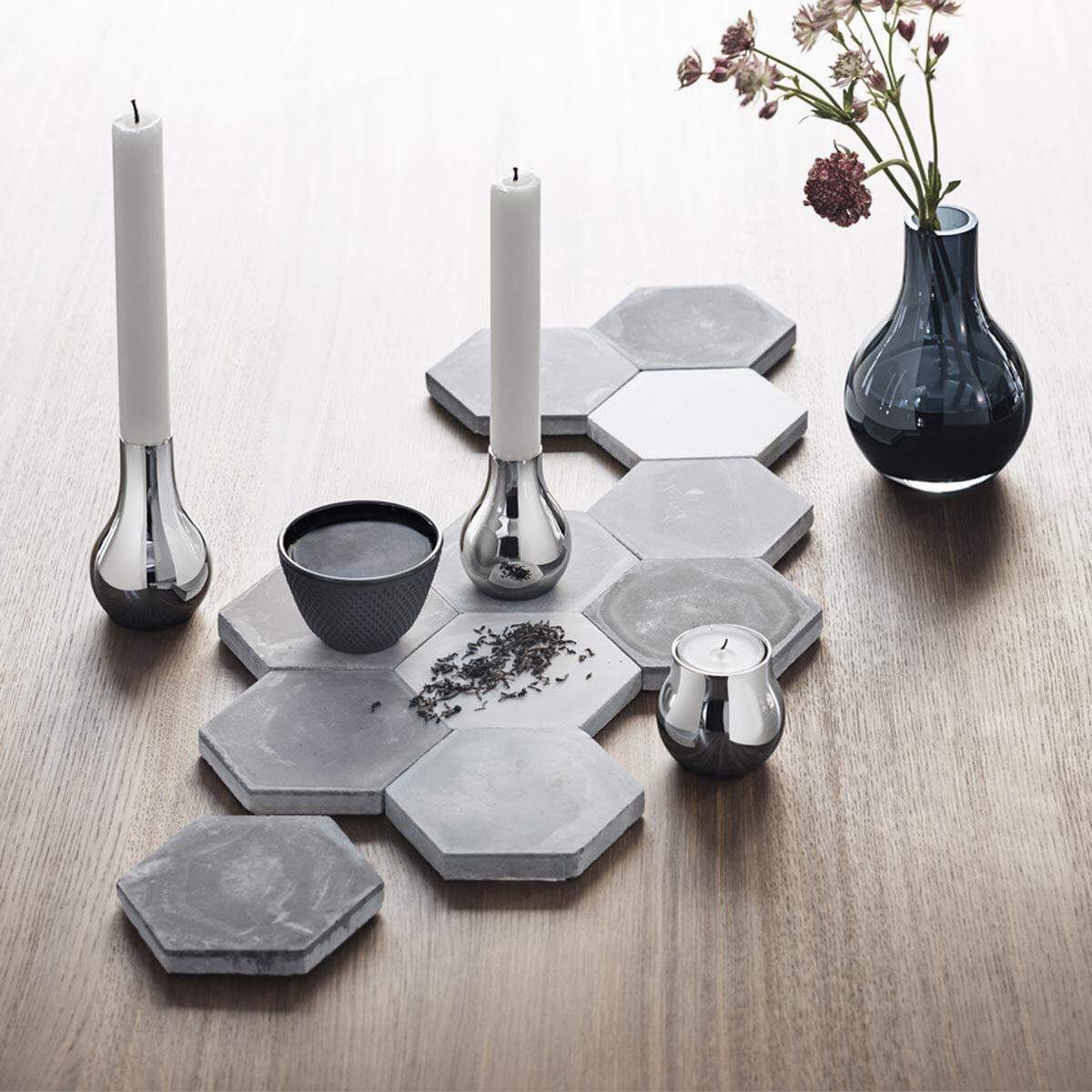 georg-jensen-cafu-bougeoirs-inox-lot-de-2-miroir image 6