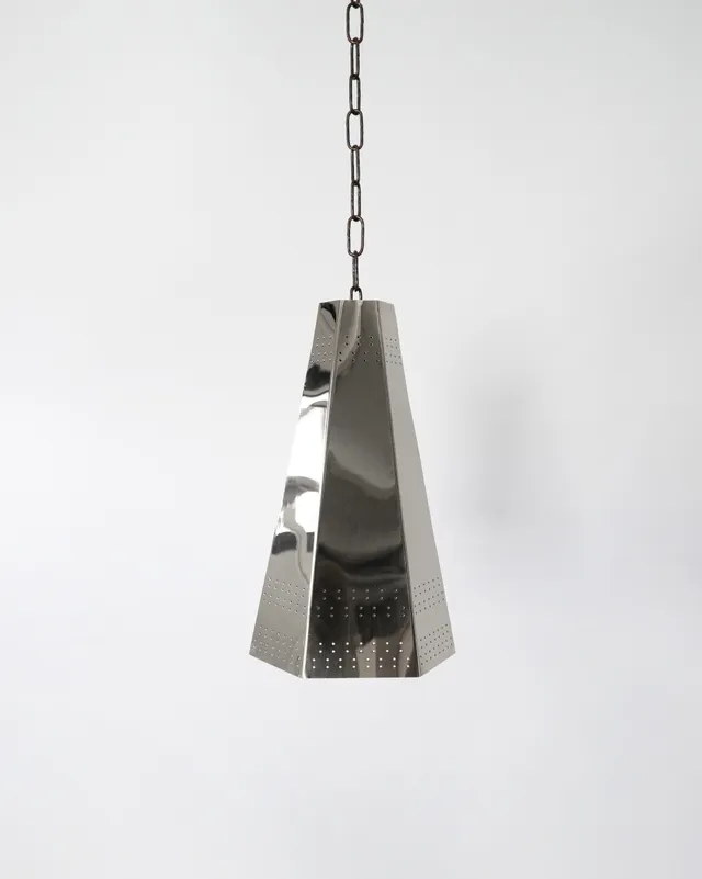 hein-studio-bowie-suspension-acier-poli-e14-plafond image 1
