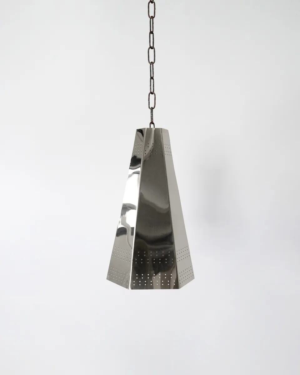 hein-studio-bowie-suspension-acier-poli-e14-plafond image 1