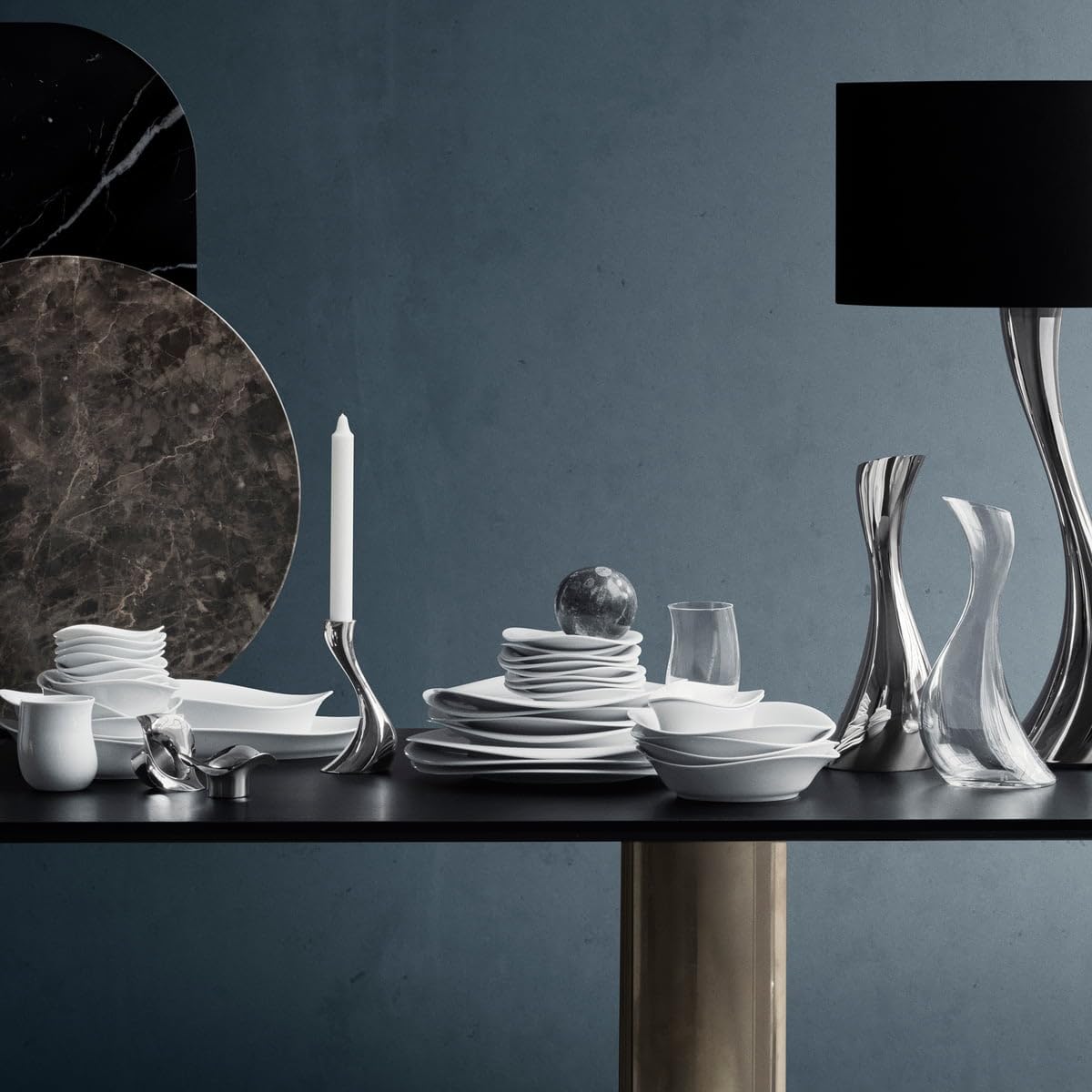 georg-jensen-cobra-lot-2-photophores-dor-s-bougeoir image 4