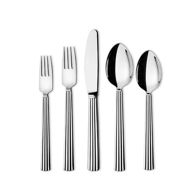 georg-jensen-bernadotte-m-nag-re-5-pi-ces-inox-miroir image 1