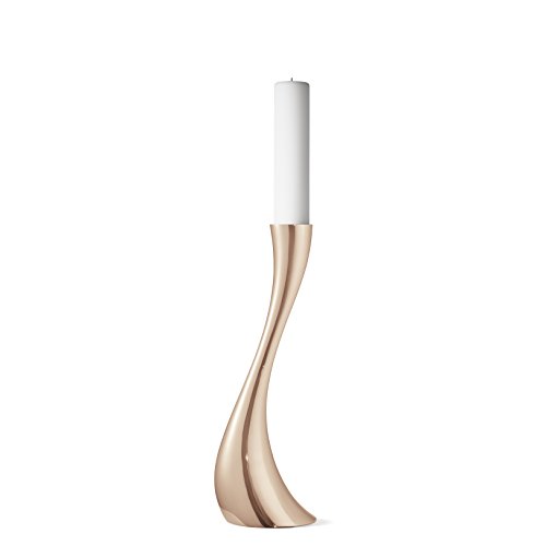 georg-jensen-cobra-bougeoir-or-rose-50-cm image 3