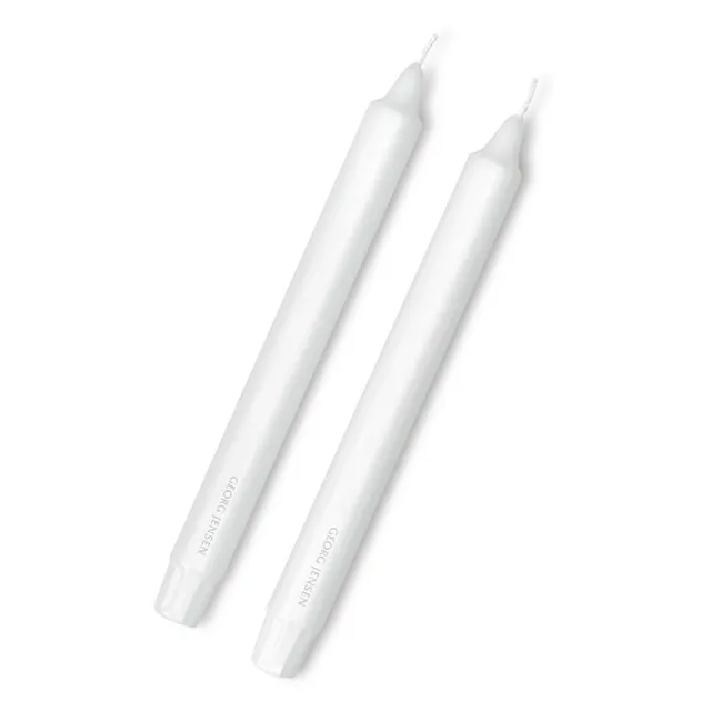georg-jensen-koppel-lot-2-bougies-blanches-24-cm image 1