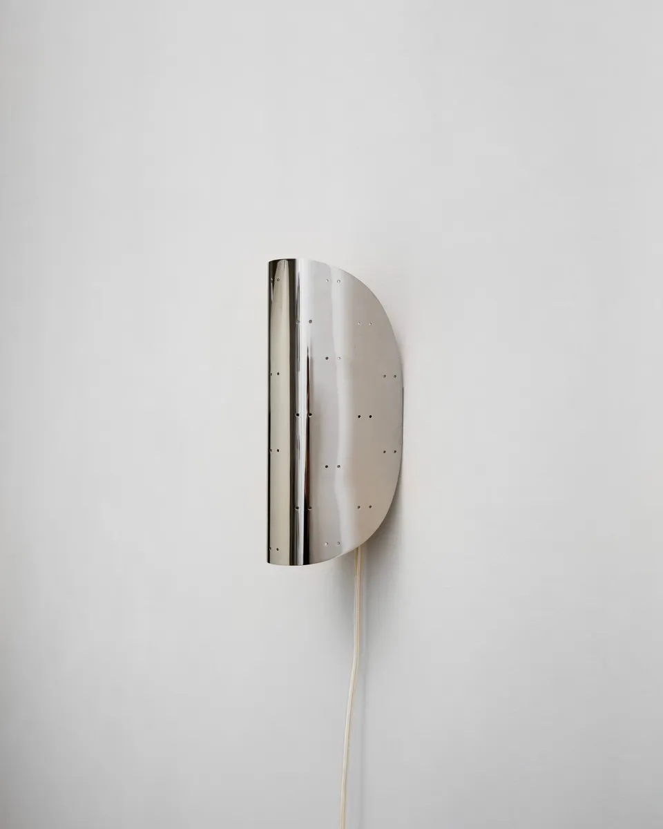 hein-studio-giselle-applique-murale-acier-poli-e14 image 1