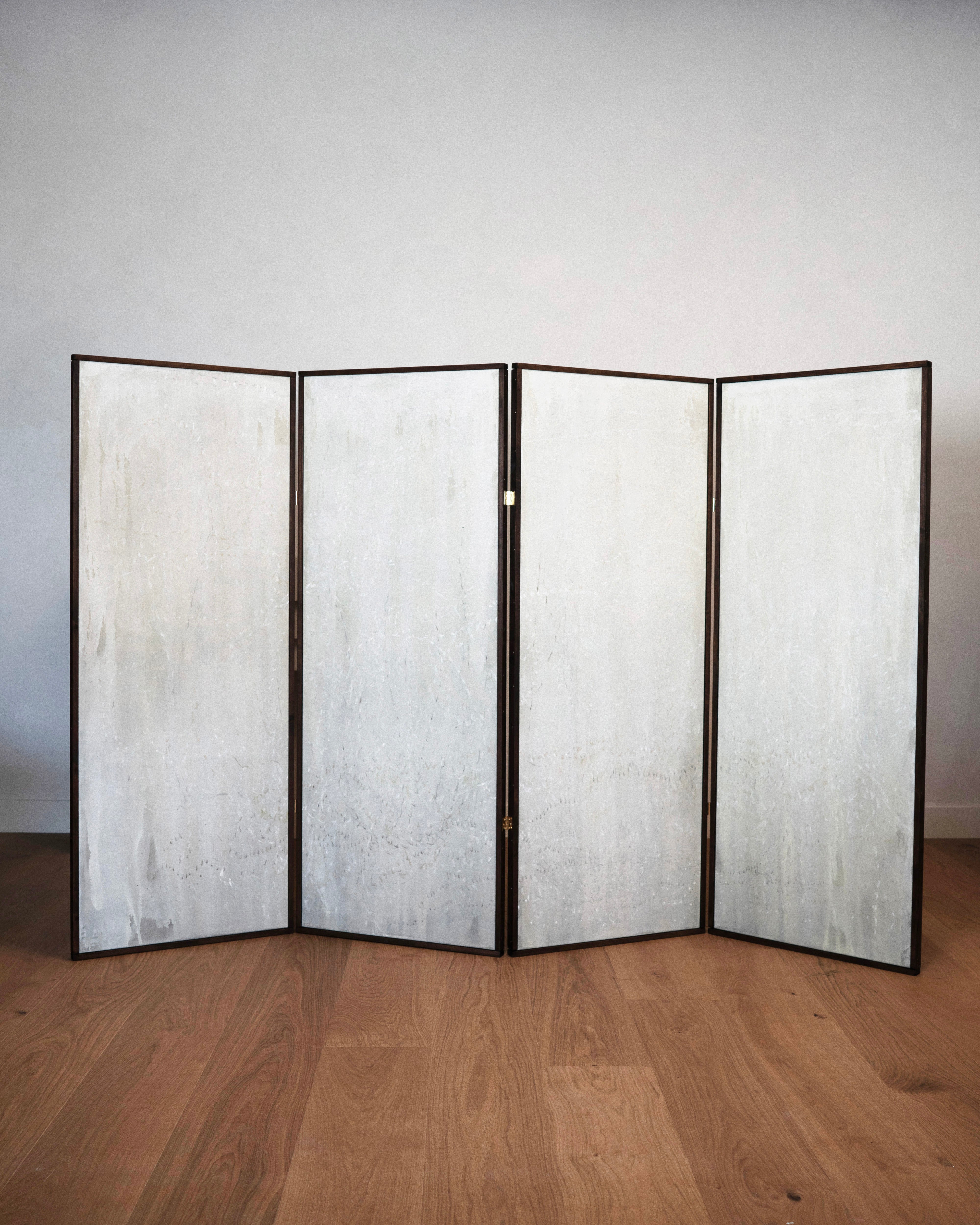 hein-studio-tableau-snow-in-kyoto-forest-4-toiles-160-cm image 1