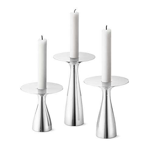 georg-jensen-alfredo-bougeoirs-inox-lot-de-3 image 2
